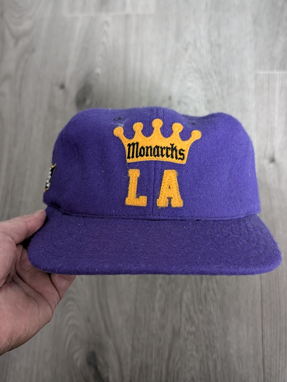 LA Monarchs Purple Wool Size 7 1/8